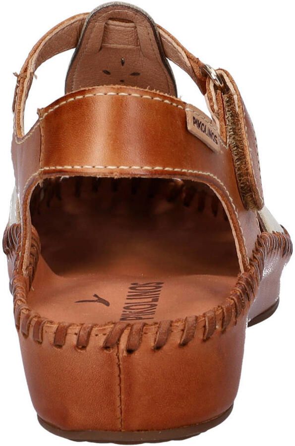 Pikolinos leren sandalen cognac - Foto 2