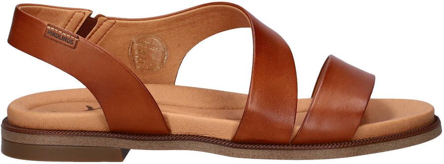 Pikolinos Navia leren sandalen cognac