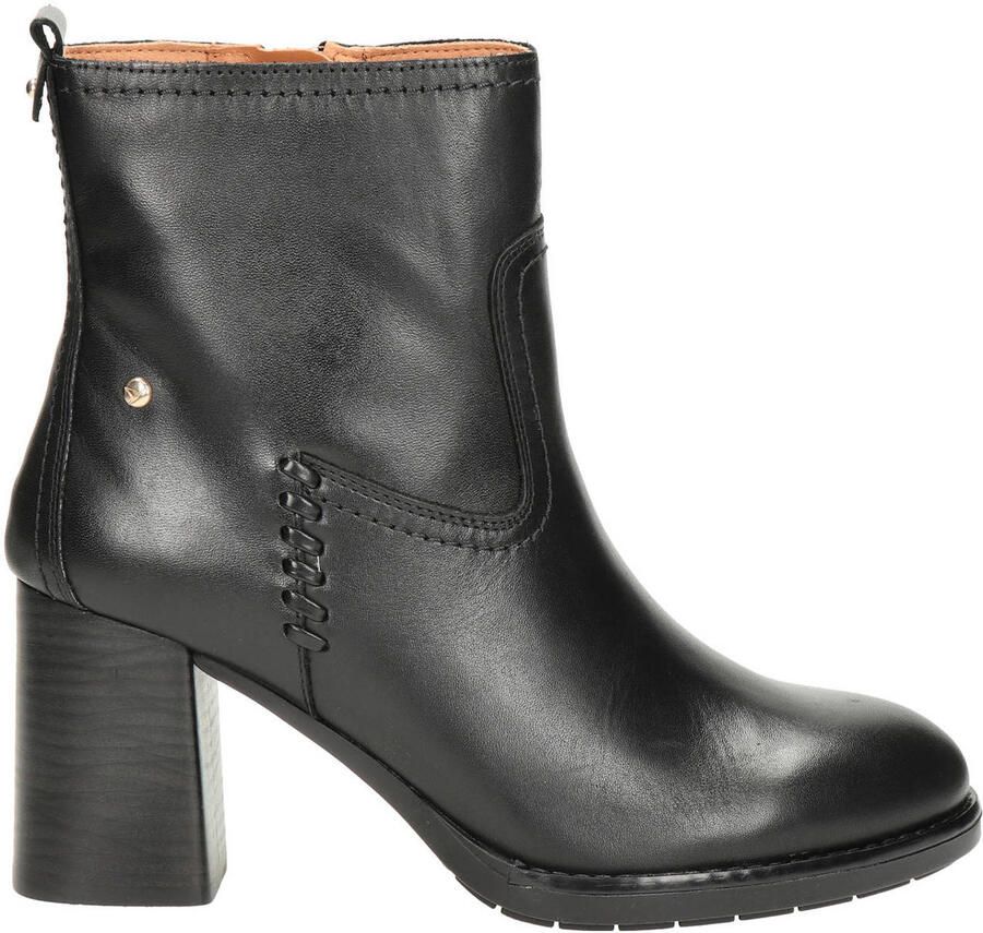 Pikolinos Palencia leren enkellaarzen zwart