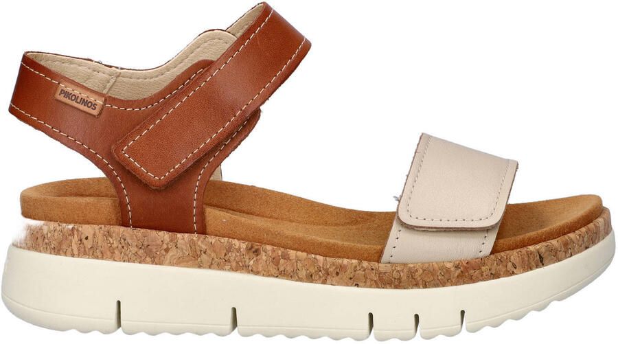 Pikolinos Palma leren sandalen cognac