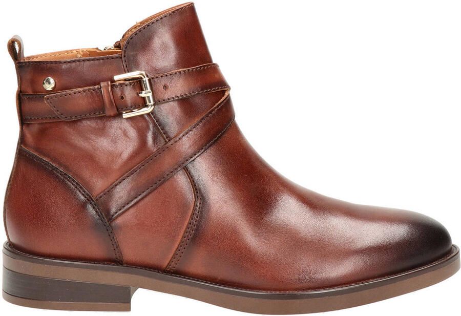 Pikolinos Puertollano leren enkellaarzen cognac