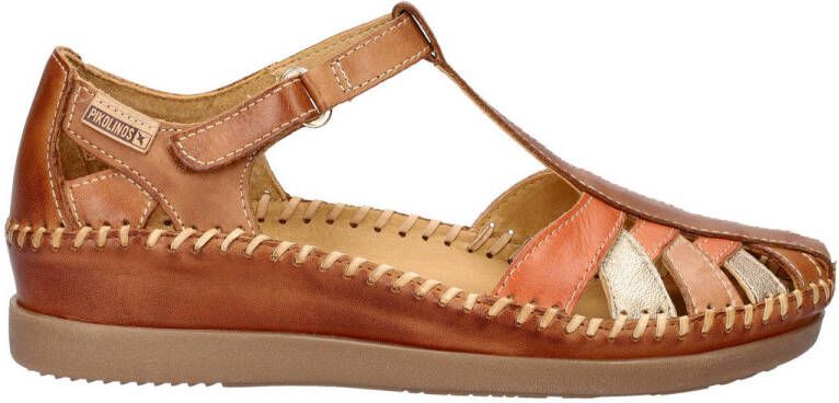 Pikolinos Rowley Classic leren sandalen cognac