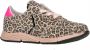 Pinocchio F1584 suède sneakers met panterprint beige roze - Thumbnail 2