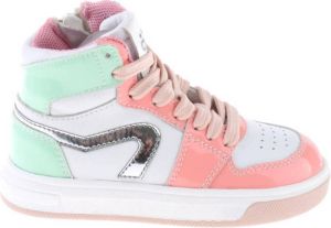 Pinocchio leren sneakers roze mintgroen
