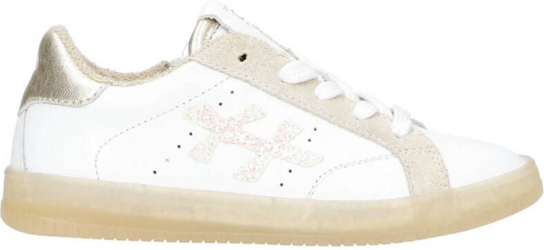 Pinocchio leren sneakers wit