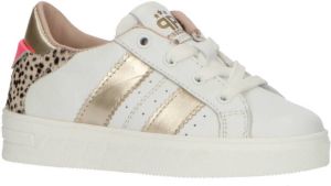 Pinocchio leren sneakers wit goud