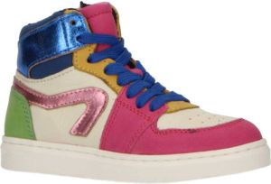 Pinocchio P1665 leren sneakers fuchsia
