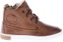 Pinocchio P2851 Hoge sneakers Leren Sneaker Jongens Kids Bruin - Thumbnail 2