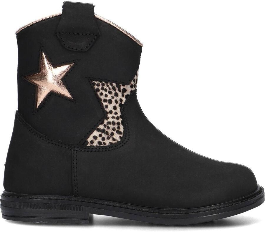 Pinocchio P1697 Enkellaarsjes Enkelboots met rits Meisjes Kids Zwart