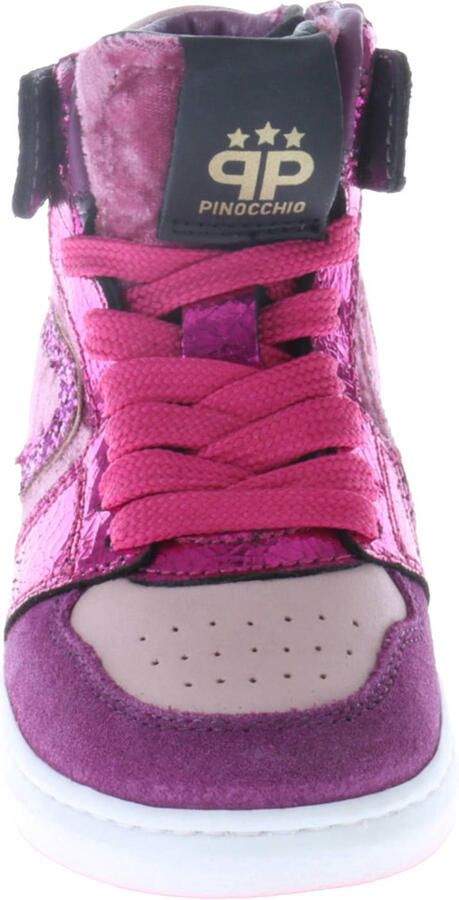 Pinocchio leren sneakers roze paars - Foto 3