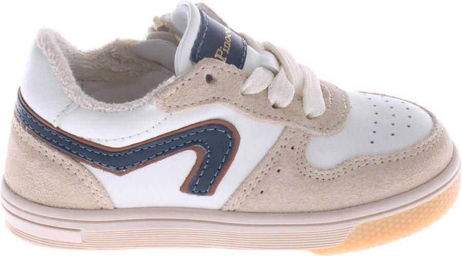 Pinocchio leren sneakers wit beige