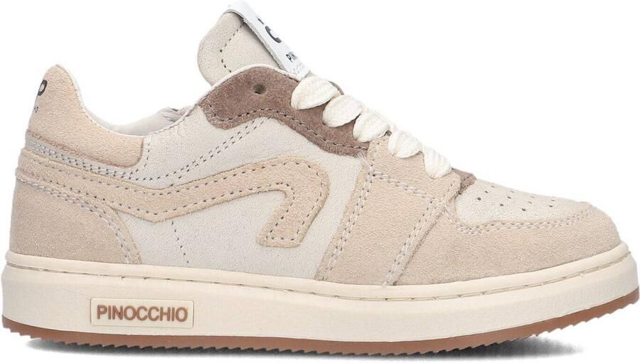 Pinocchio Jongens Sneakers P1015 Leren Lage sneakers Beige