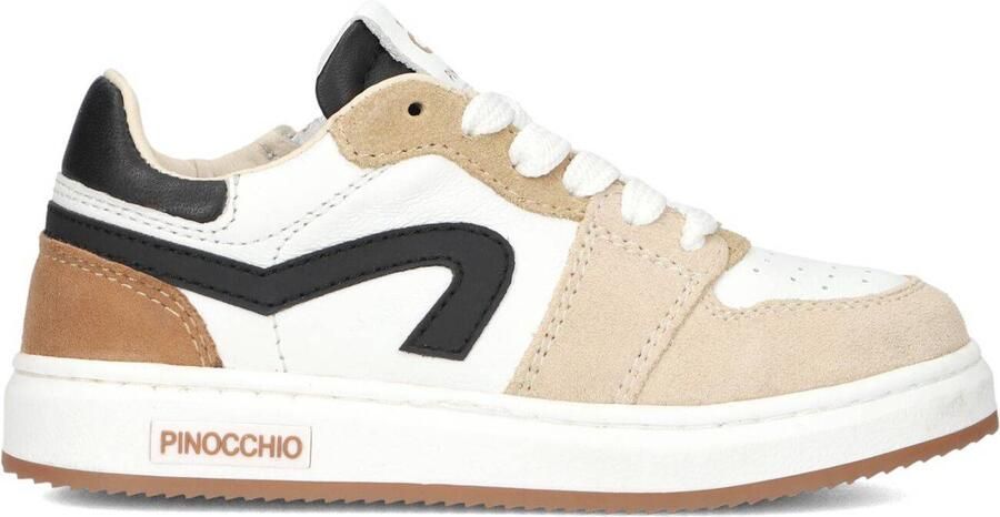 Pinocchio Jongens Sneakers P1015 Leren Lage sneakers Wit