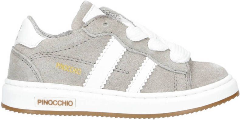 Pinocchio suède sneakers lichtgrijs
