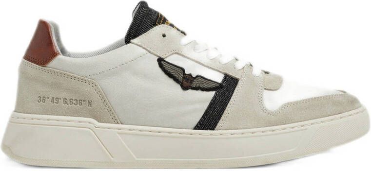 PME Legend Stijlvolle witte leren sneakers voor heren Beige Heren - Foto 2