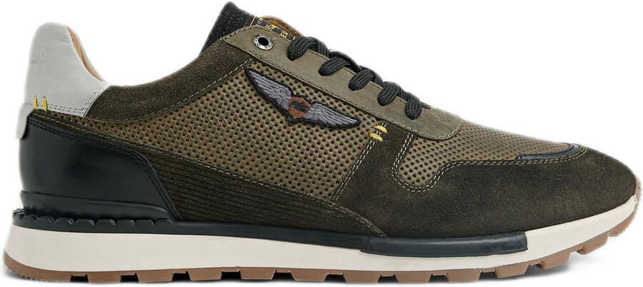 PME Legend Aircobra leren sneakers olijfgroen
