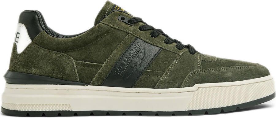 PME Legend Alamere suède sneakers donkergroen