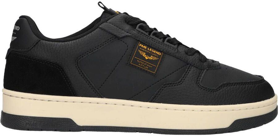 PME Legend CS-10 leren sneakers met logo zwart