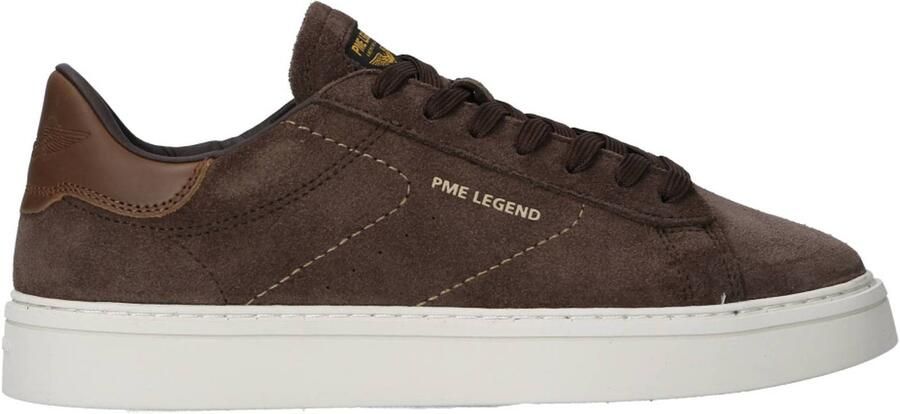 PME Legend CS-10 suède sneakers met logo bruin