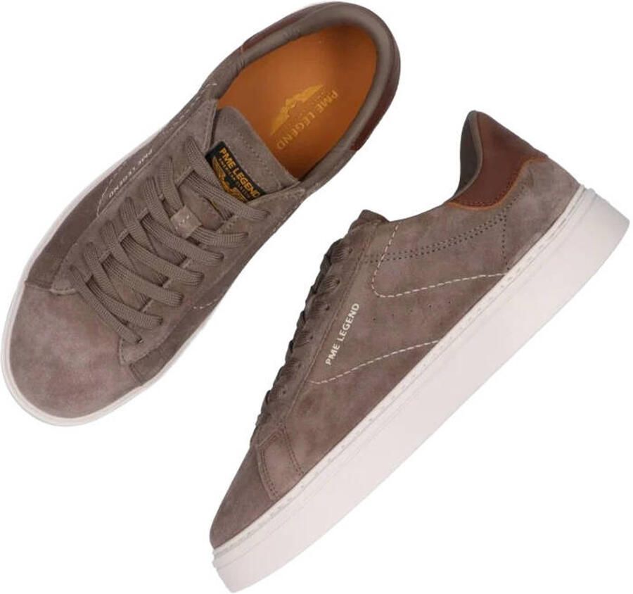 PME Legend CS-10 suède sneakers met logo taupe - Foto 2