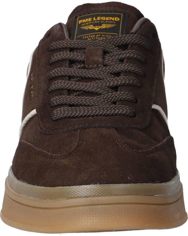 PME Legend Hauler CS-10 suède sneakers donkerbruin