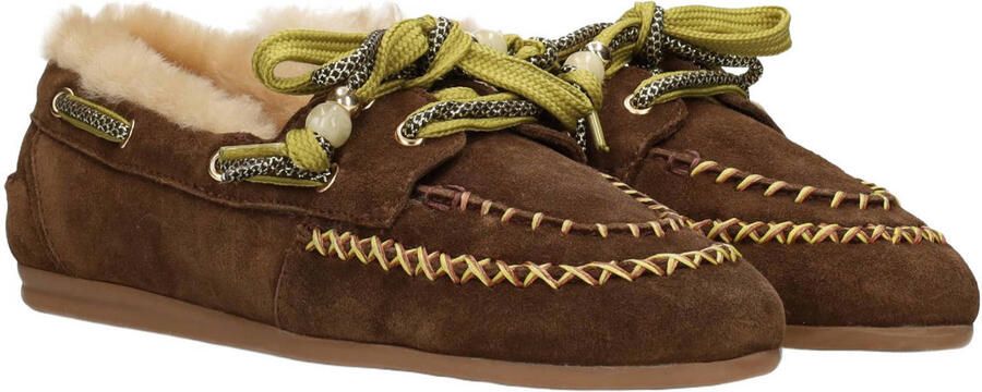 Poelman Kyra suèdelook bootschoenen bruin - Foto 2