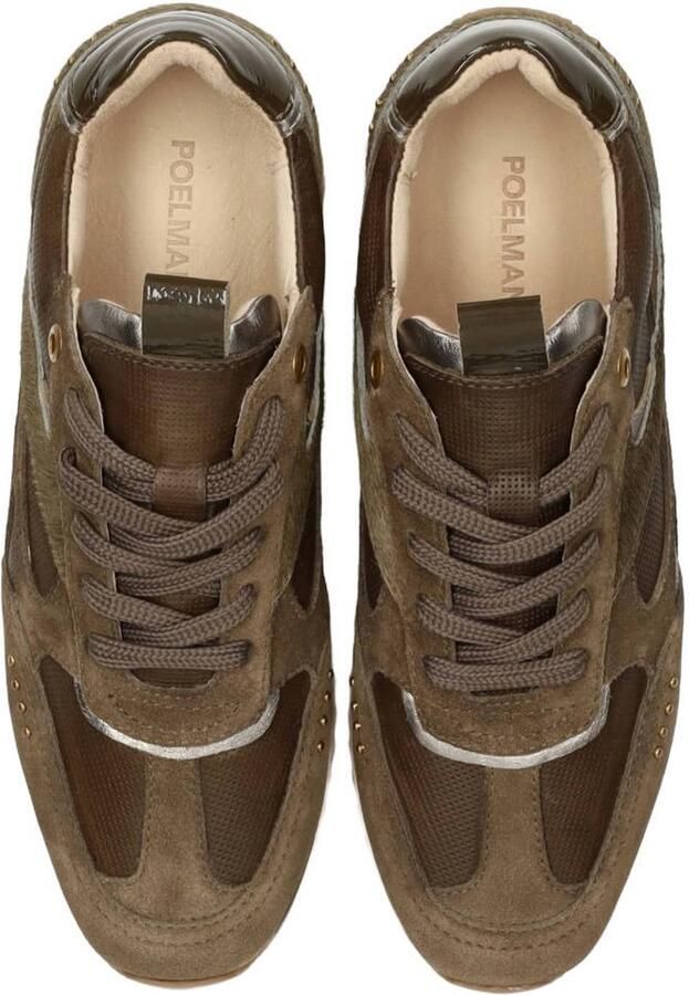 POSH by Poelman Sneakers Valeria 79 Grijs Olijfgroen - Foto 4