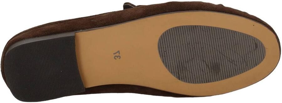 Poelman Lottie suède loafers donkerbruin - Foto 3