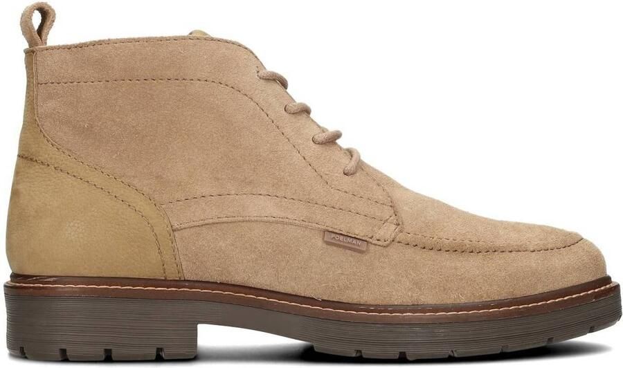 Poelman Veterboots ' NICK Herren Schnürschuhe' donkerbeige