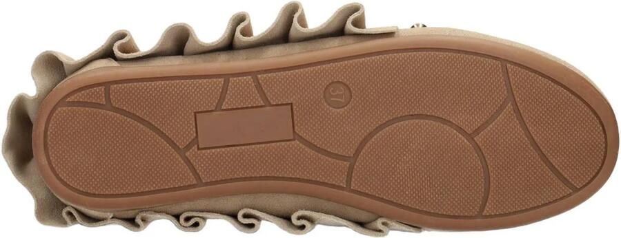 Poelman suède mocassins met kraaltjes en studs zand - Foto 3