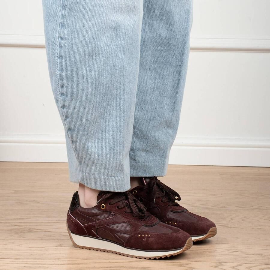 POSH by Poelman Sneakers Valeria 59 Bruin Bordeaux Rood - Foto 7