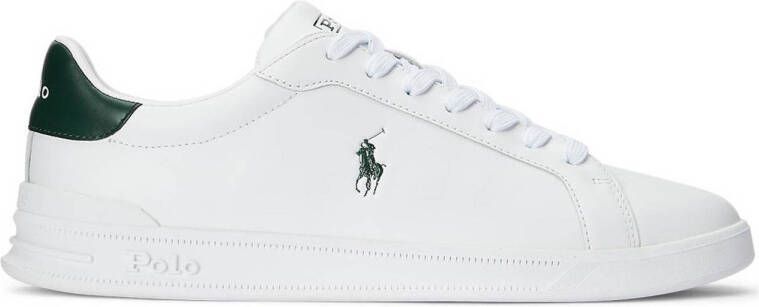 POLO Ralph Lauren Heritage Court leren sneakers wit groen