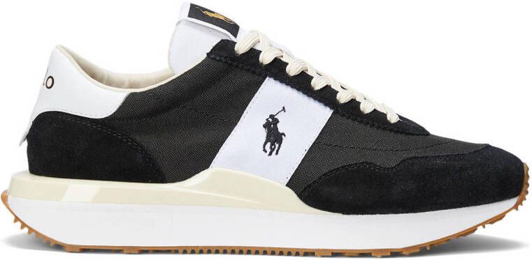 POLO Ralph Lauren Train 89 leren sneakers zwart wit