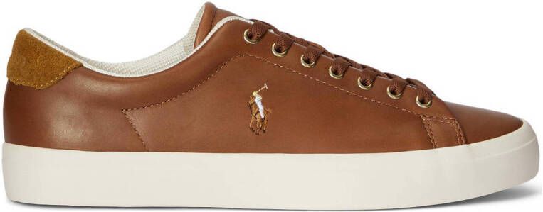 POLO Ralph Lauren Longwood leren sneakers cognac