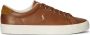 Polo Ralph Lauren Sneakers van leer met labelstitching model 'LONGWOOD' - Thumbnail 1