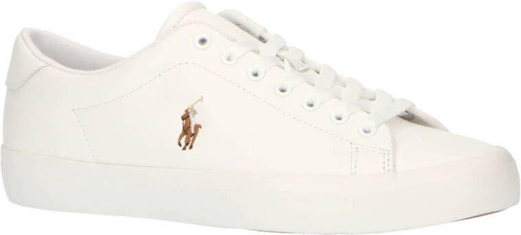 POLO Ralph Lauren Longwood leren sneakers wit