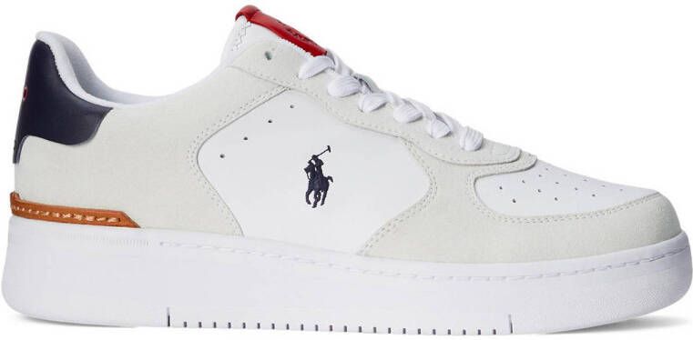 Polo Ralph Lauren Masters Crt Low Fashion sneakers Schoenen white navy red maat: 43 beschikbare maaten:43 44 45