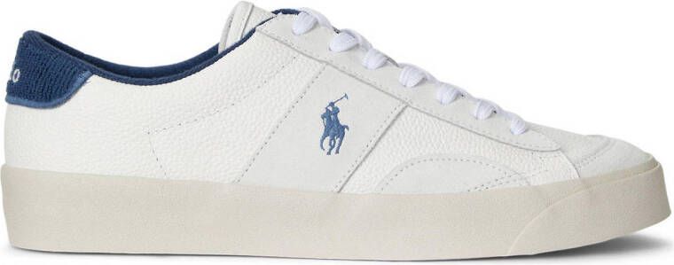 Ralph Lauren Witte sneakers met logo Sayer Sport White Heren