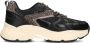 POSH by Poelman AYOKI Dames Sneakers Zwart Met Grijs Combinatie - Thumbnail 1