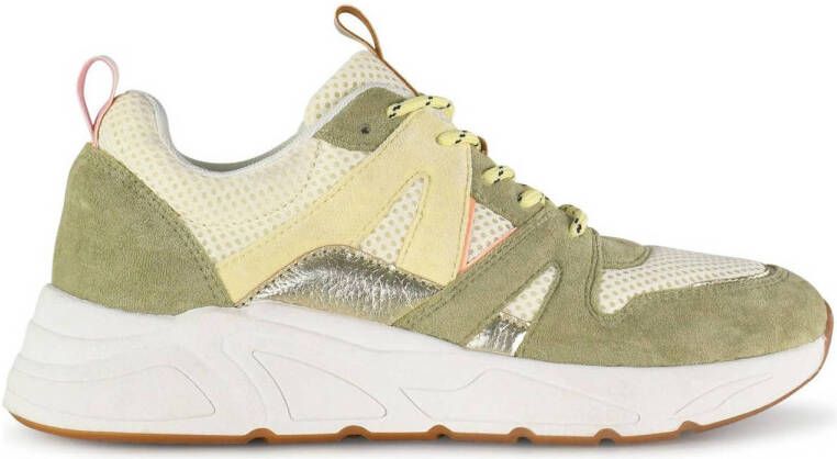 PS Poelman POSH by Poelman Carocel chunky sneakers groen ecru