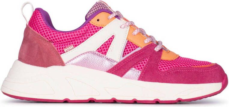 POSH by Poelman Carocel chunky sneakers roze Meisjes Imitatieleer Meerkleurig 35 - Foto 1