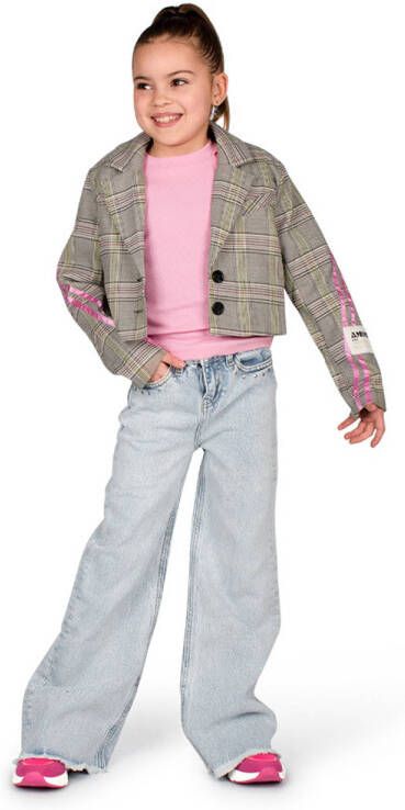 POSH by Poelman Carocel chunky sneakers roze Meisjes Imitatieleer Meerkleurig 33