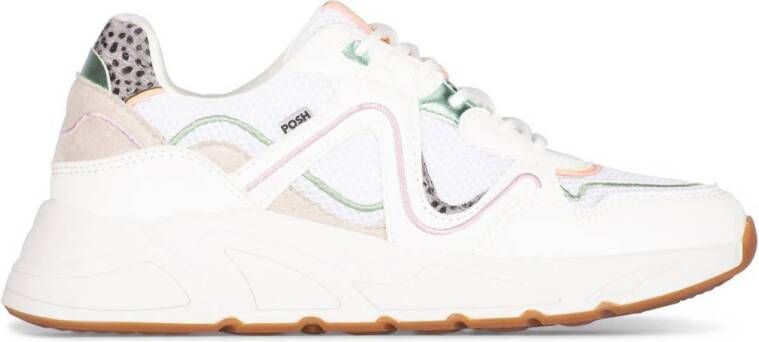 POSH by Poelman Carocel chunky sneakers wit