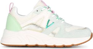 POSH by Poelman Carocel chunky sneakers wit lichtgroen