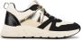 POSH by Poelman CAROCEL Imitatieleren Sneakers Zwart met combinatie - Thumbnail 1