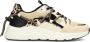 POSH by Poelman CARI Dames Sneakers Beige met dierenprint - Thumbnail 1
