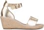 POSH by Poelman SUUS Dames Sandalen Espadrilles Goud - Thumbnail 1