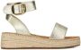 POSH by Poelman DYNA Dames Sandalen Goud - Thumbnail 1