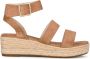 POELMAN Slingback sandalen cappuccino Beige Textiel Sandalen met hak Dames - Thumbnail 1