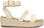 POSH by Poelman JUNE Dames Sandalen Goud Met Beige - Thumbnail 1